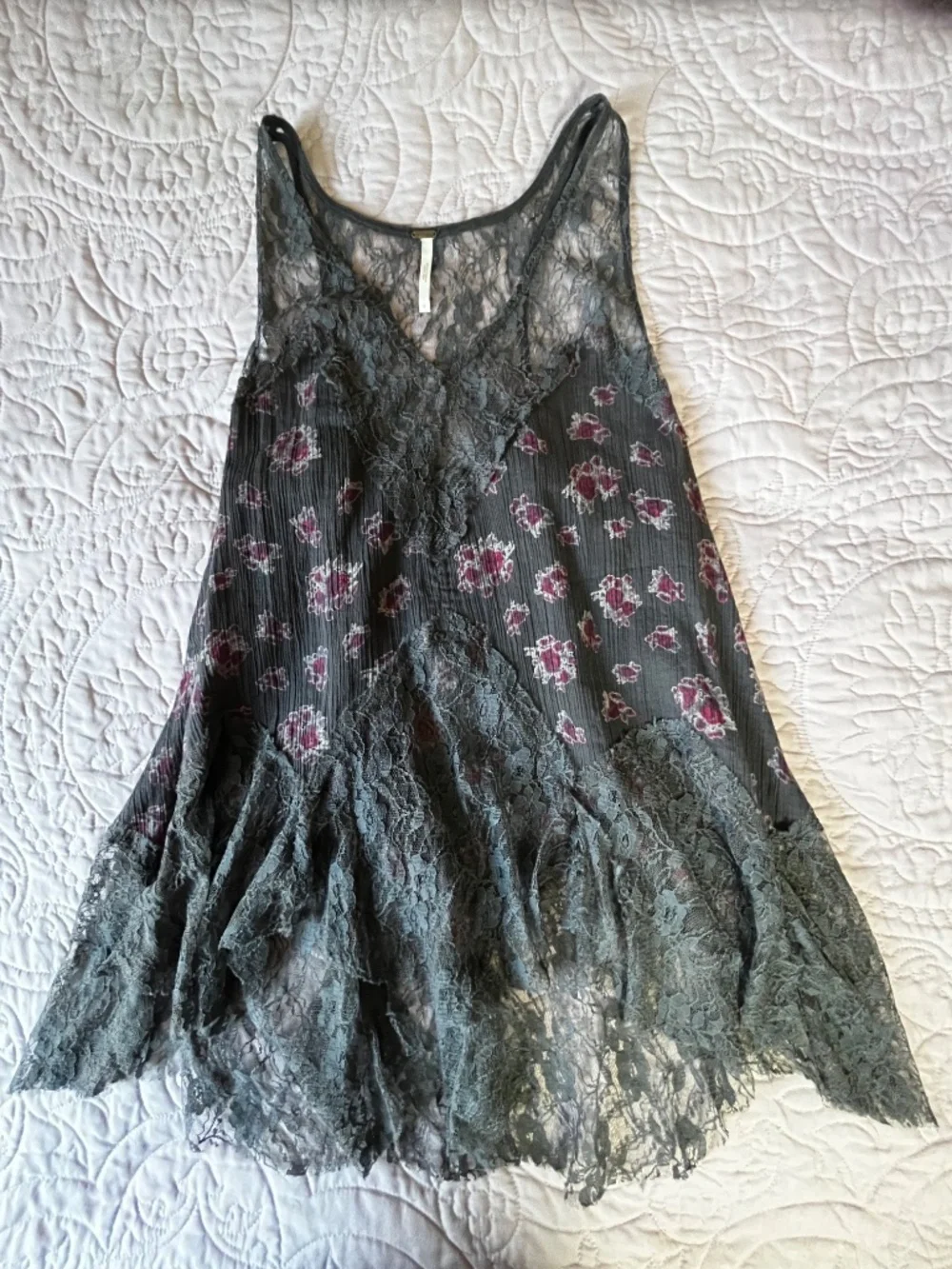 Free People Lace Inset Tank Size Small